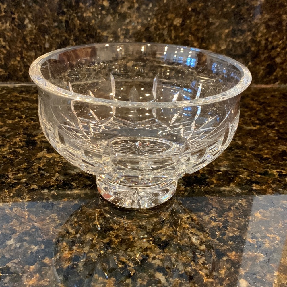Waterford lismore crystal small footed bowl